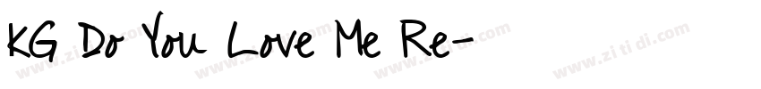 KG Do You Love Me Re字体转换